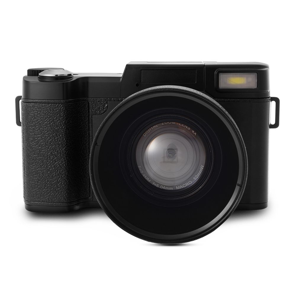 24MP HD Half-DSLR Professional Digital Camera W/4x Telephoto,Fisheye Wide Angle Lens Camera Macro HD Camera