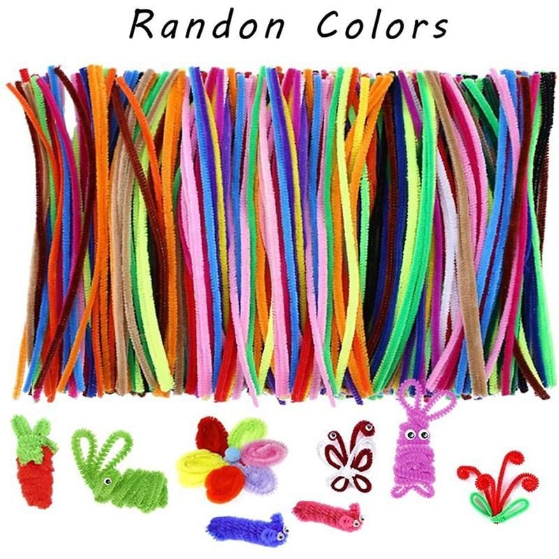 200 Pcs multicolors Pipe Cleaners Chenille Stem 6mmx12