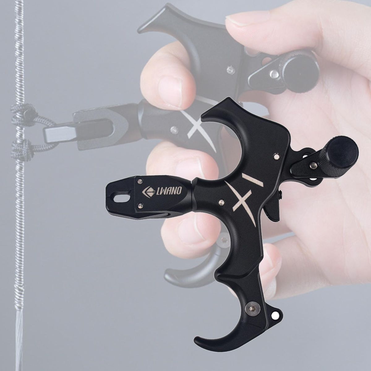 Lightweight 3 Or 4 Finger Hand Held Bow Release Aids For