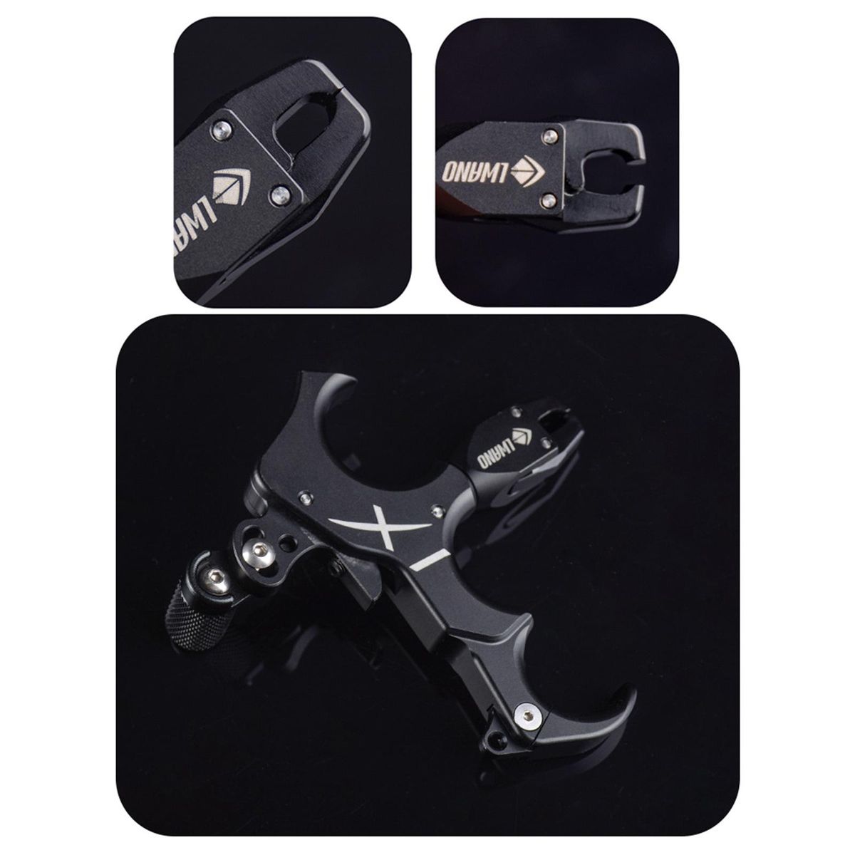 Lightweight 3 Or 4 Finger Hand Held Bow Release Aids For