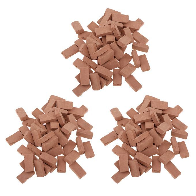 116 Scale Sand Table Armor Land Building Red Bricks Model 17x09cm