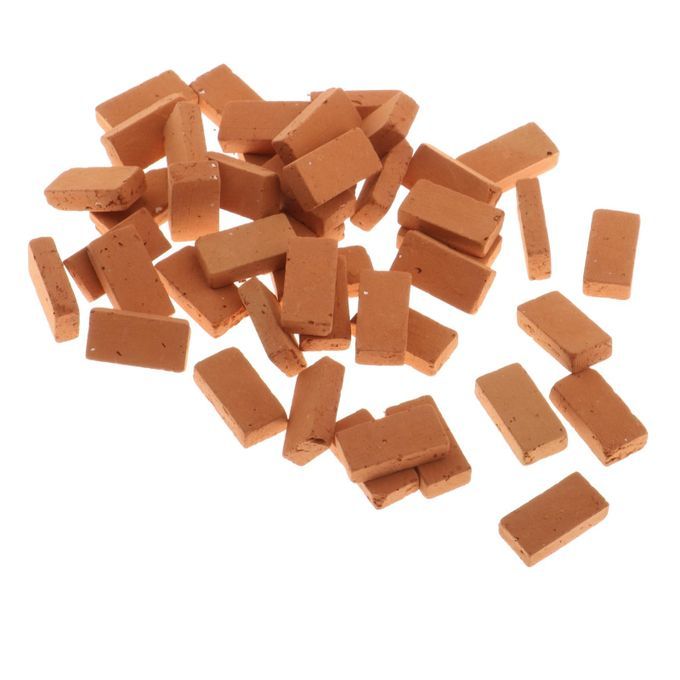 116 Scale Sand Table Armor Land Building Red Bricks Model 17x09cm