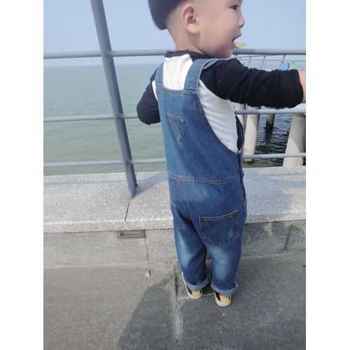 Baby 1-8 Yrs Boy Girls Overalls Jeans Pant(Color:Blue)
