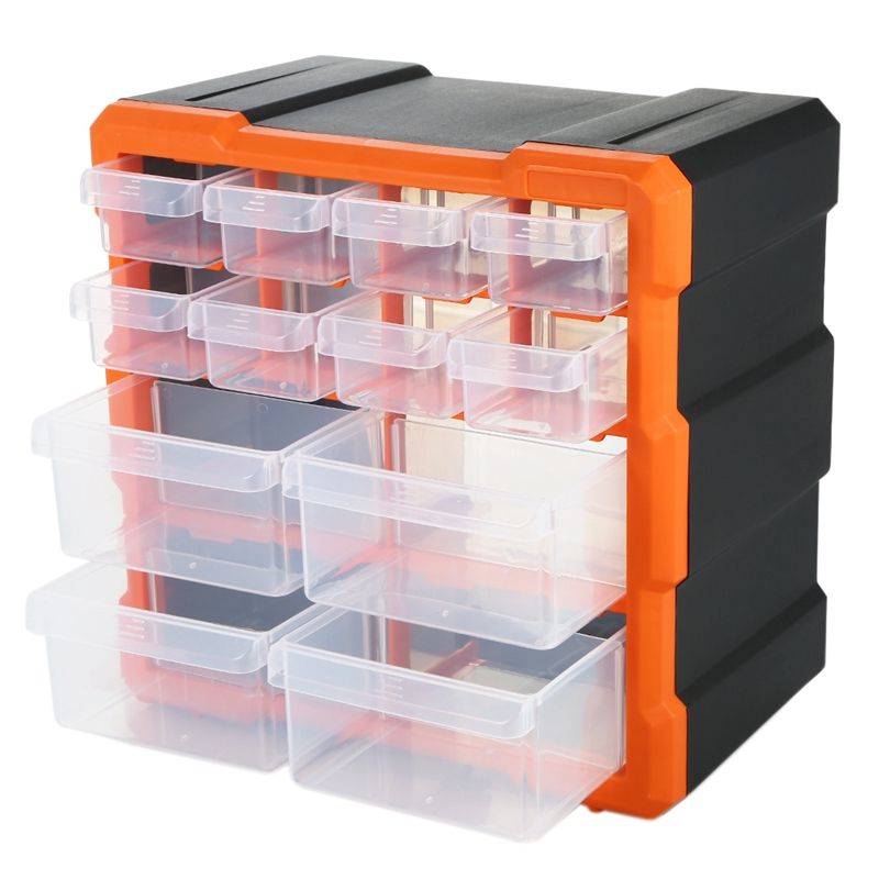 Drawer Plastic Parts Storage Box Multiple Compartments