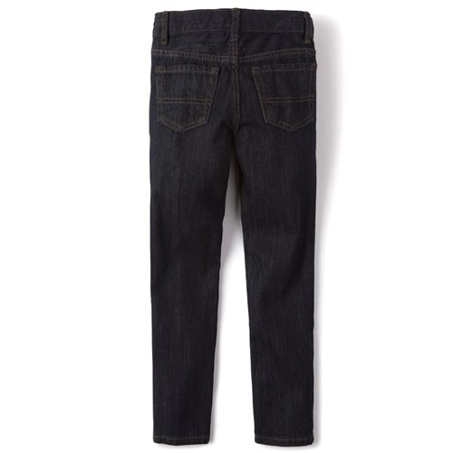 Boys Basic Skinny Jeans - Dark Rinse Wash