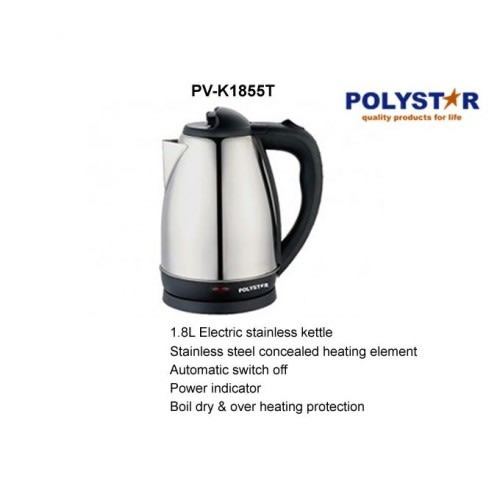 1.8 Litre Stainless Steel Electric Kettle- 1200W - Pv-k1855t