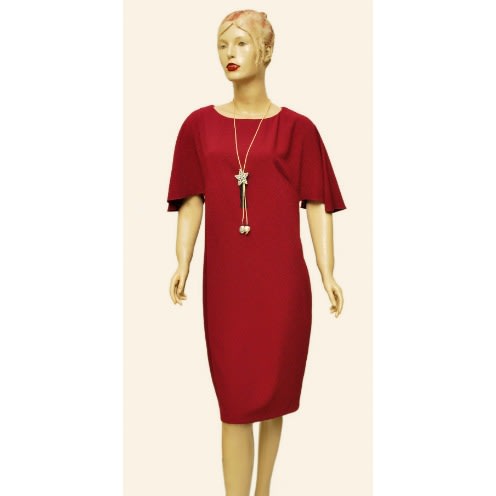 Midi Dress-Red