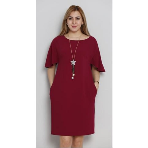 Midi Dress-Red