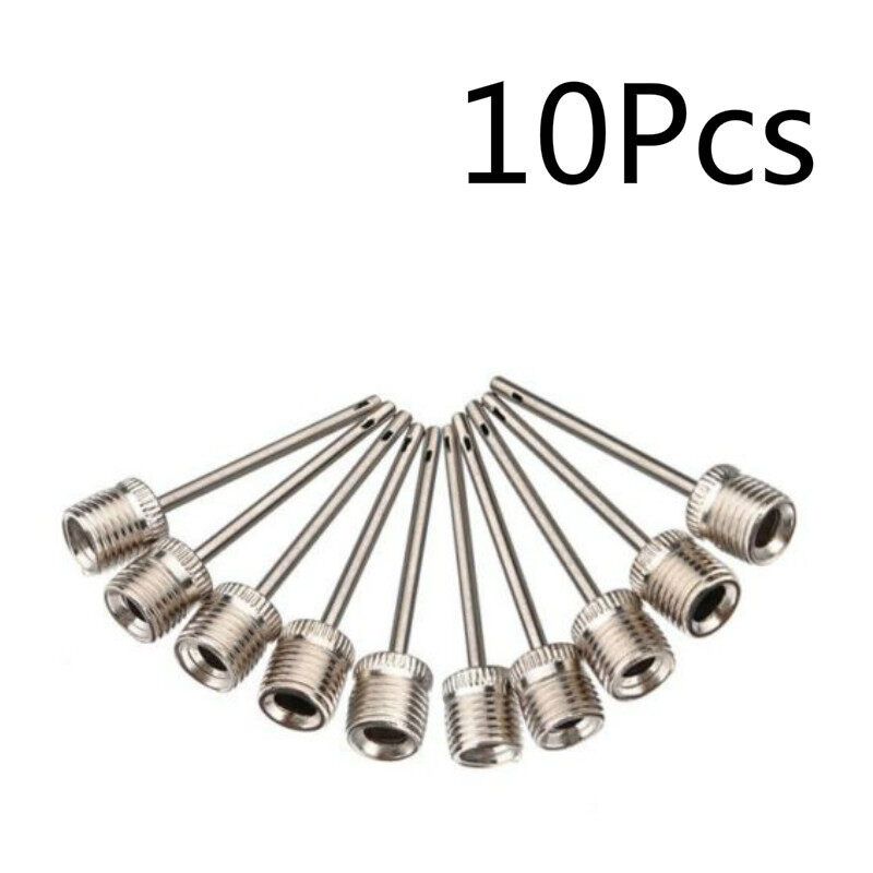 1/3/5/10/30pcs New Ball Inflating Pump Football/Rugby/Volleyball/Netball Valve Adapter Silver