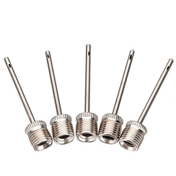 1/3/5/10/30pcs New Ball Inflating Pump Football/Rugby/Volleyball/Netball Valve Adapter Silver