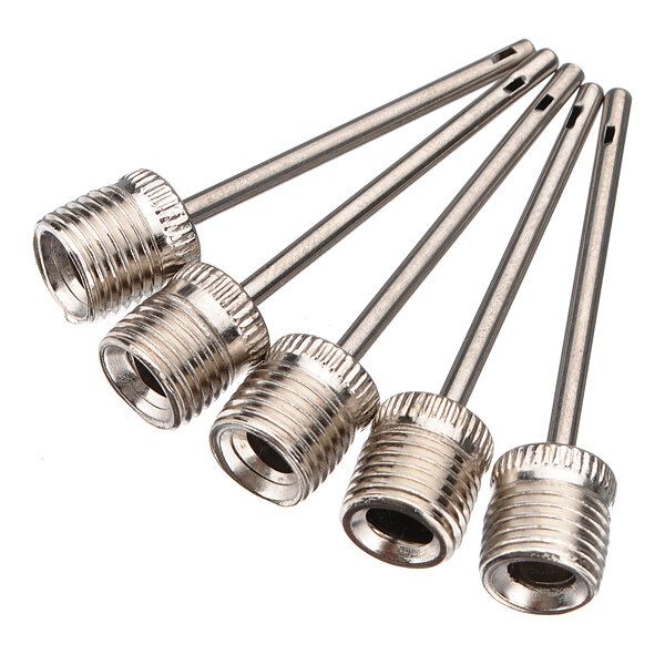 1/3/5/10/30pcs New Ball Inflating Pump Football/Rugby/Volleyball/Netball Valve Adapter Silver