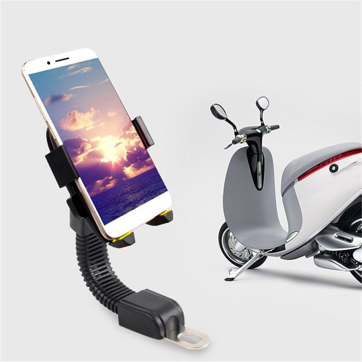 Motorbike Phone Holder Anti-shaking Electrocar Phone Holder Yellow
