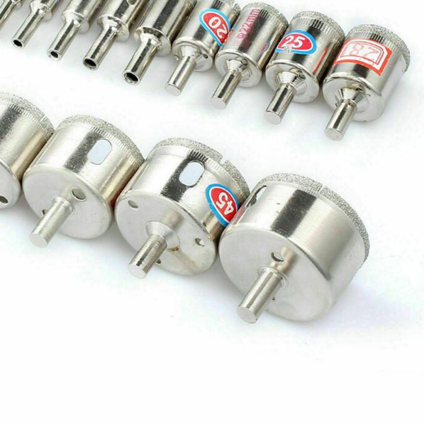 16Pcs Diamond Holesaw Set Holes   Marble