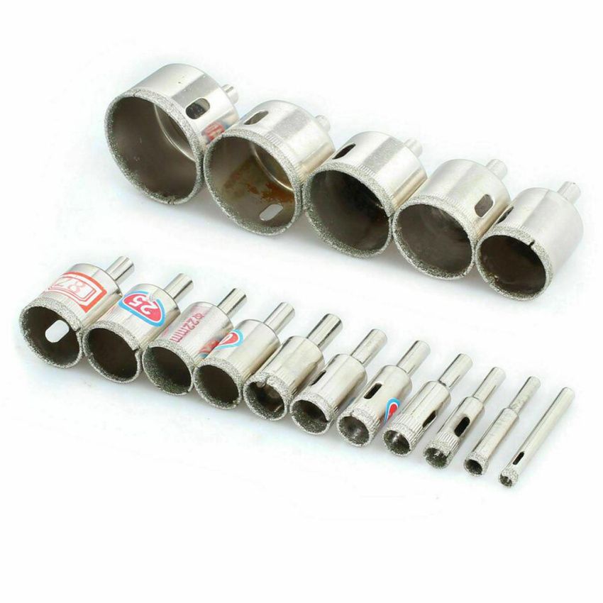 16Pcs Diamond Holesaw Set Holes   Marble