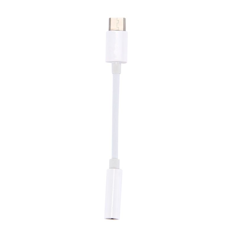 USB-C / Type-C Male To 3.5mm Female Adapter Cable - White