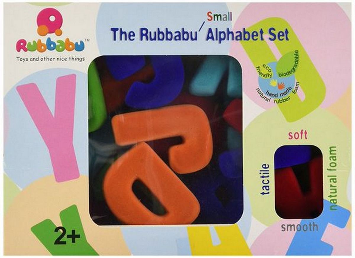 Rubbabu-Soft Toy-Alphabet Set Upper Case Small