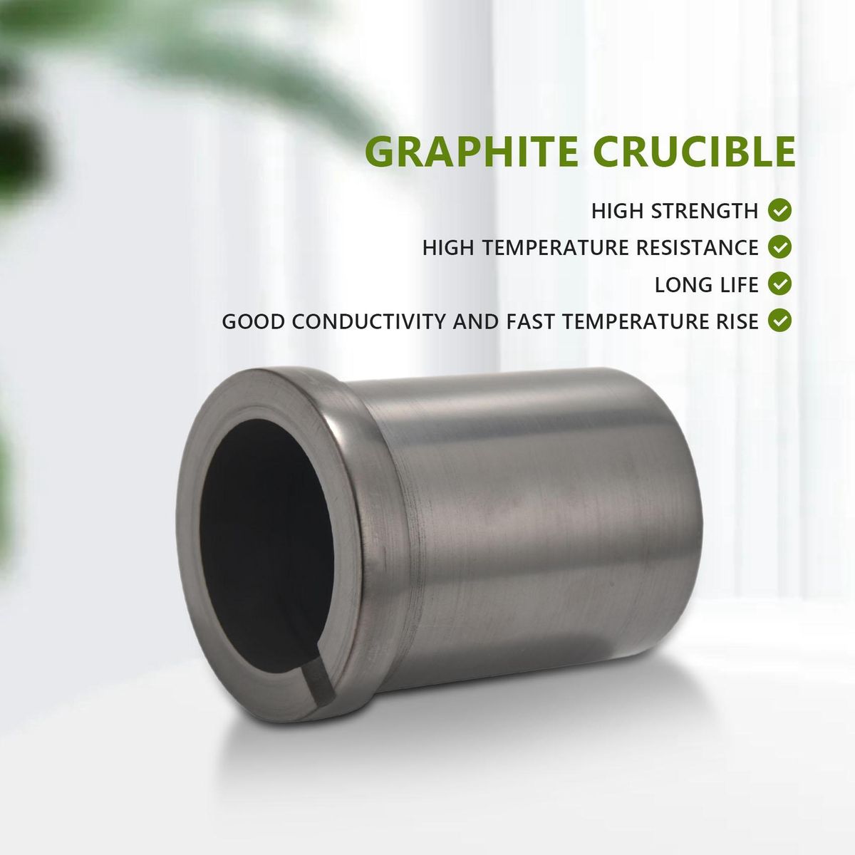 Melting 3Kg Graphite Crucible For Gold And Silver Smelting T