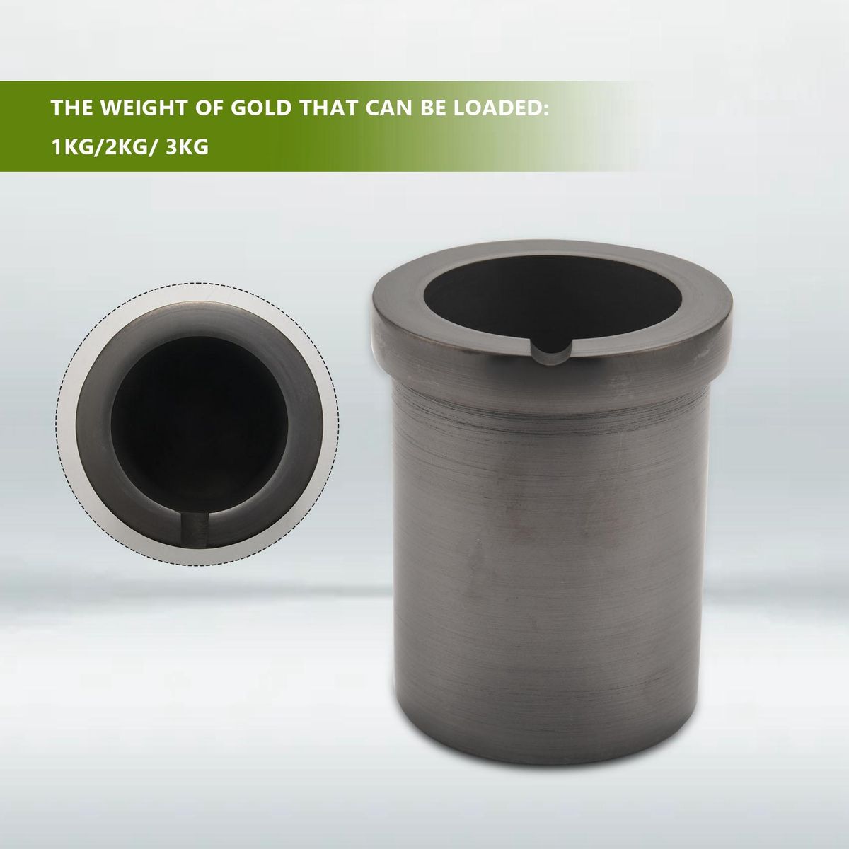 Melting 3Kg Graphite Crucible For Gold And Silver Smelting T