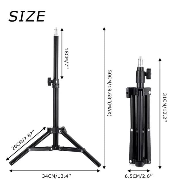 Ring Light And Tripod Stand Plus Green Screen