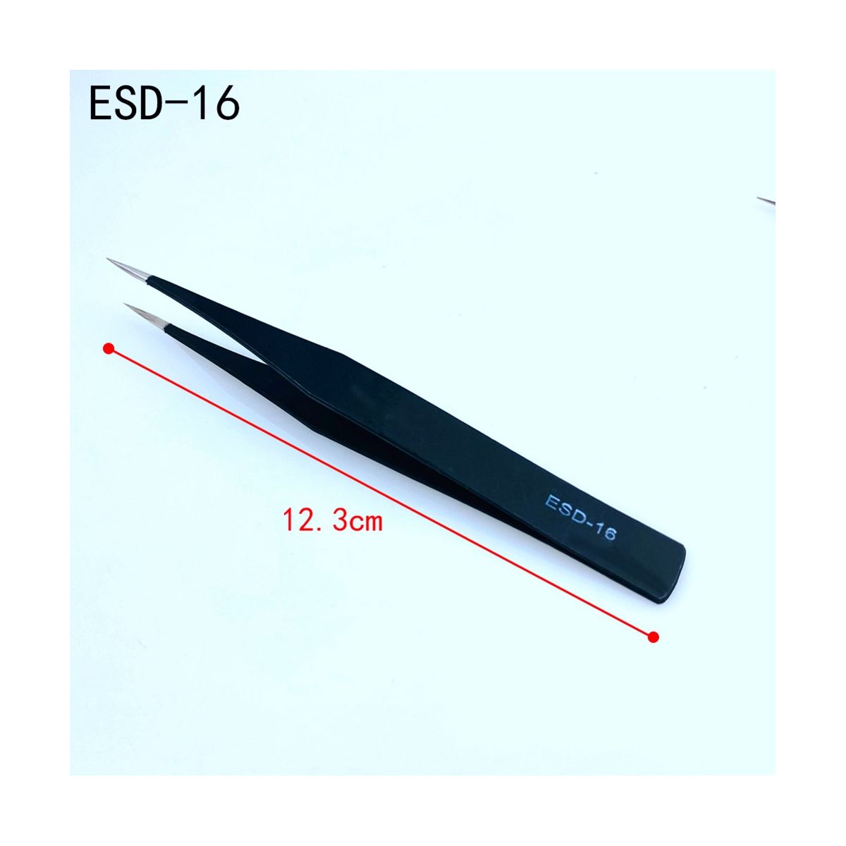 Anti-Static Tweezers Combination Set Cloth Bag 10-Piece Set Flat Head