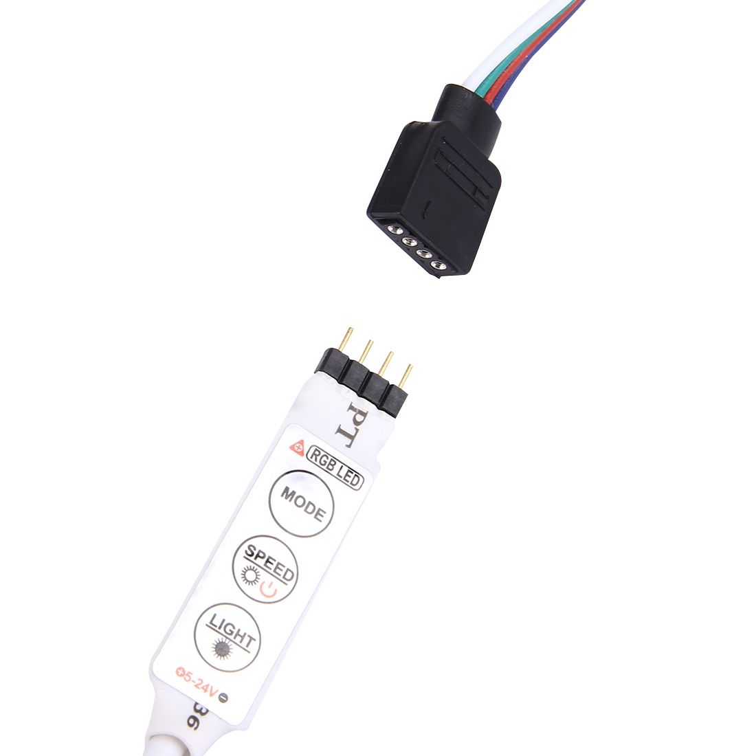 50cm 3W USB TV Rope Light , Epoxy IP65 Waterproof 30 LED 5050 SMD With 1m Extended Switch Cable & Manual Controller, Wide: 10mm(Colorful Light)