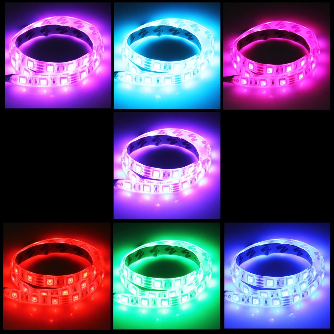 50cm 3W USB TV Rope Light , Epoxy IP65 Waterproof 30 LED 5050 SMD With 1m Extended Switch Cable & Manual Controller, Wide: 10mm(Colorful Light)
