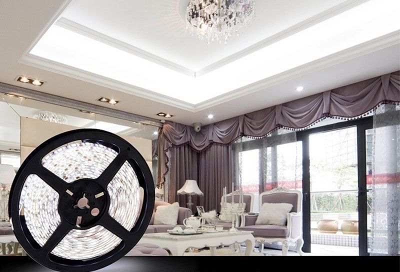 6W Bare Board White Light LED 2835 SMD Rope Light, 60 LED/m, Length: 5m, Wide: 5mm