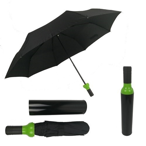 Wine Bottle Umbrella - Black