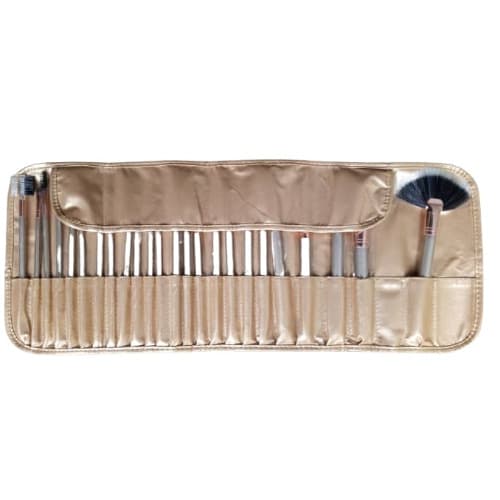 24 Pieces Professional Make Up Brush Set- Golden