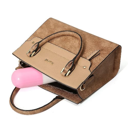 Anti-uv Folding Capsule Umbrella With Case - Pink