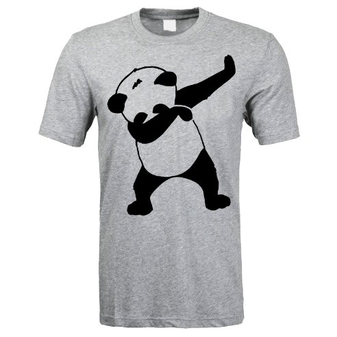 Pandadab Print Tshirt - Grey