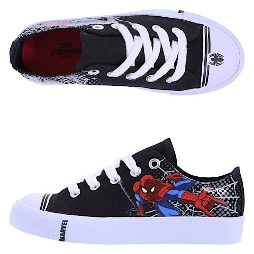 Spiderman Boys' Canvas Sneakers Shoes - Black