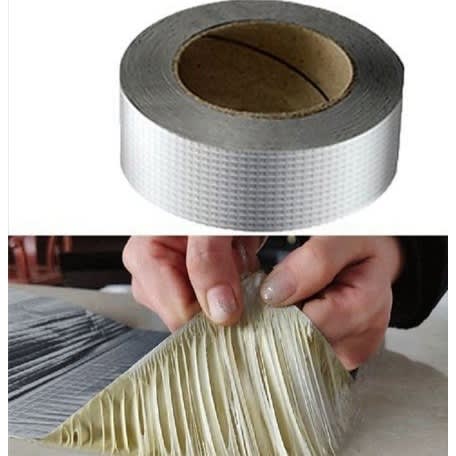 Aluminium Foil Waterproof Self Adhesive Duct Tape - Silver