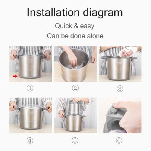 Kitchen Expert Yam Pounder & Food Processor - 12 Litres