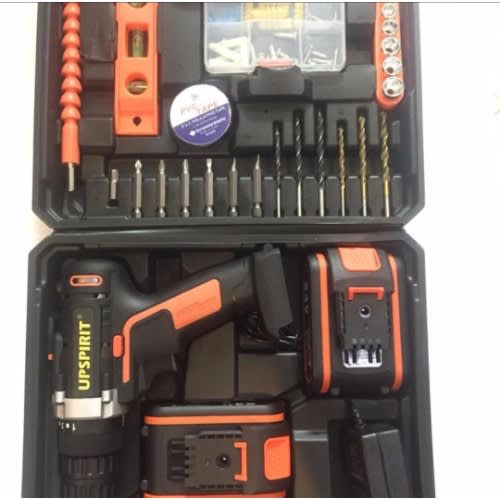 Cordless Rechargeable Battery Drill Machine 34V Double Battery Drilling Machine