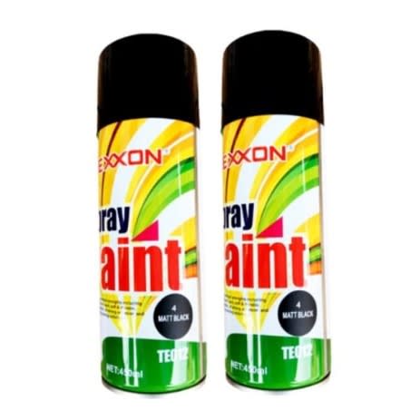 Texxon - Spray Paint - 4 Pieces - Black