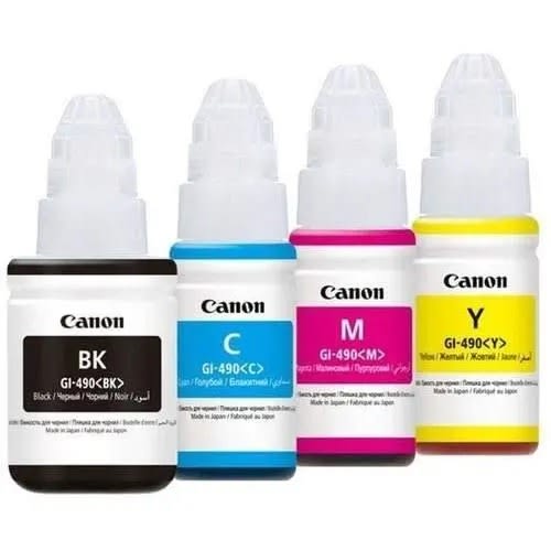 Pixma Gi-490 Colour Ink For Printer Canon G1400-2400-3400 -4 In 1