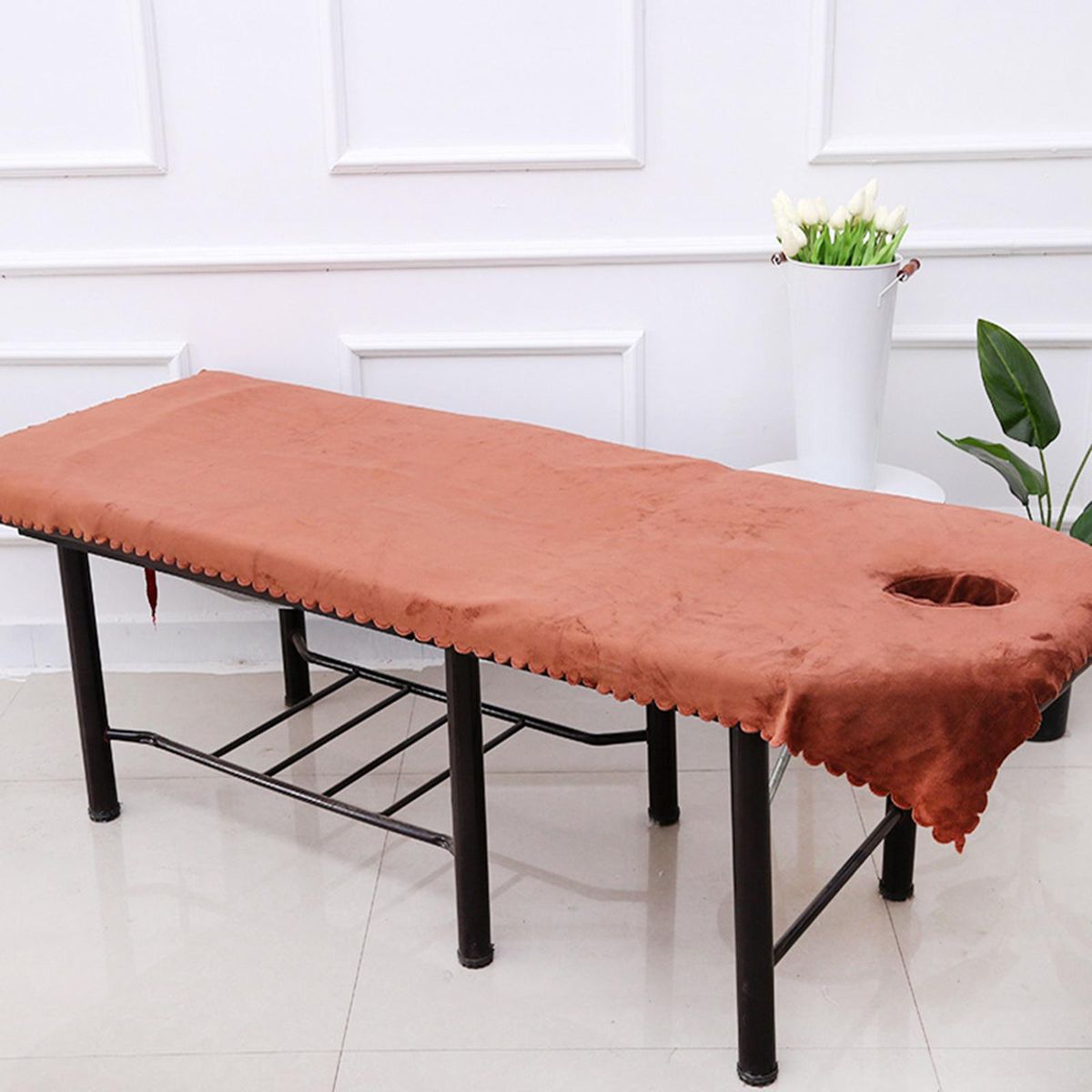 Table Sheet Covers With Face Breath Hole/ Polyester Coffee