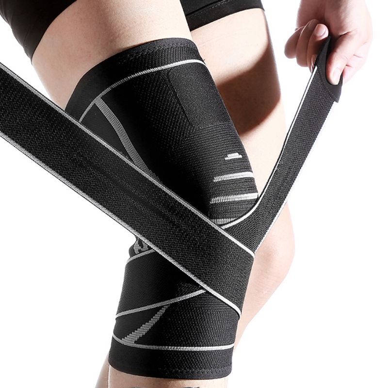Fitness Kneeling Sports Knit Knee Pads Leg Brace Gym