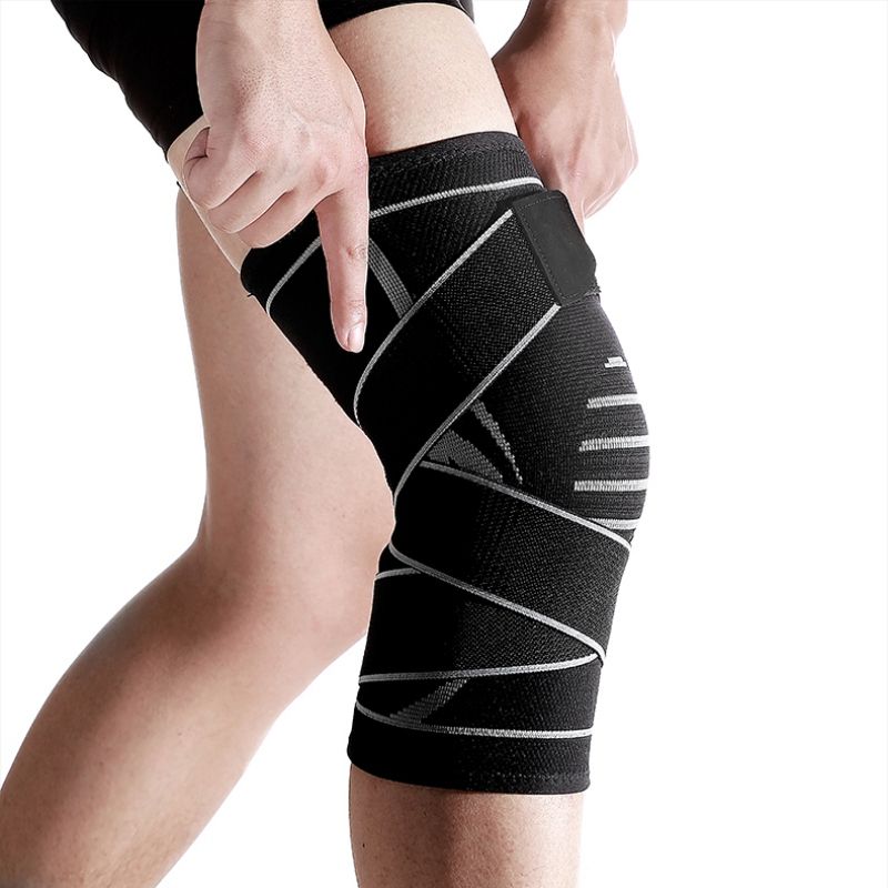 Fitness Kneeling Sports Knit Knee Pads Leg Brace Gym