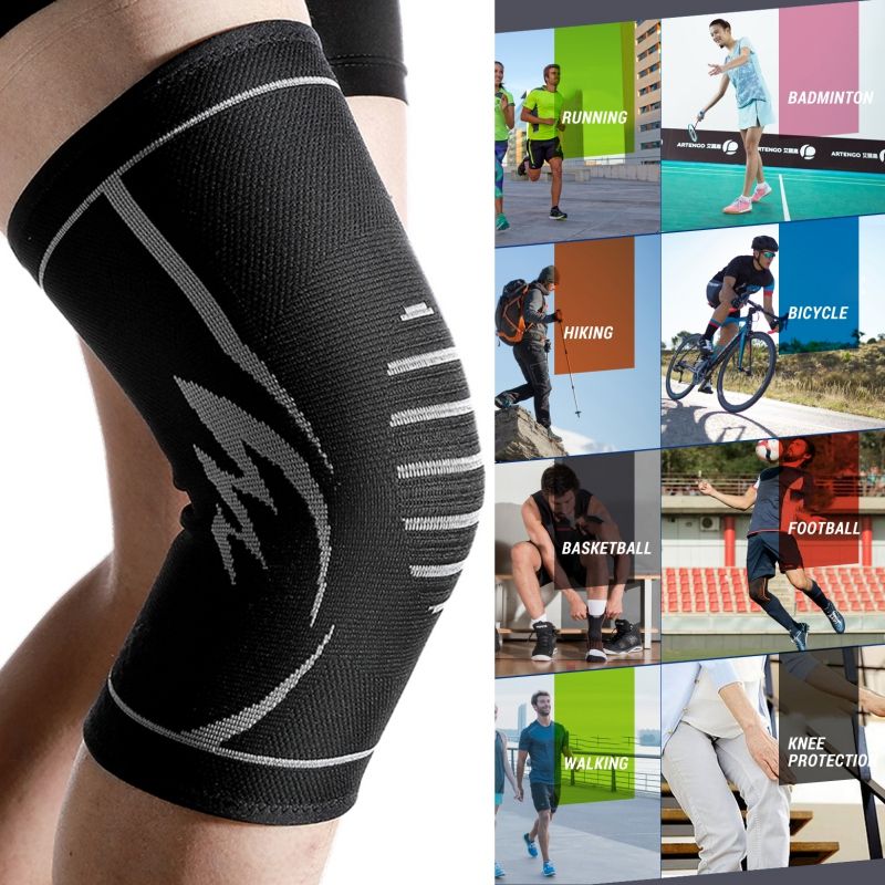 Fitness Kneeling Sports Knit Knee Pads Leg Brace Gym