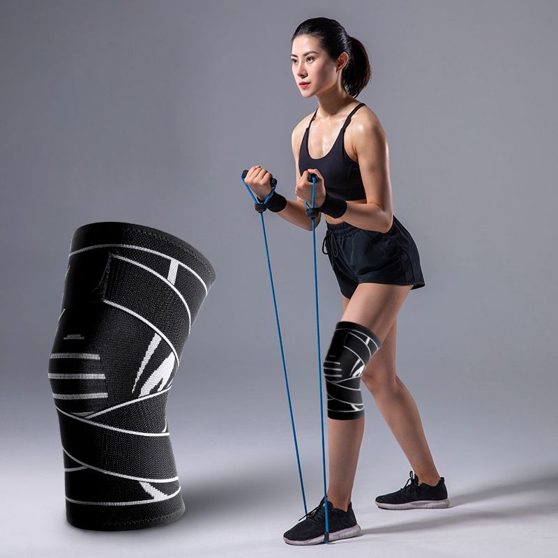 Fitness Kneeling Sports Knit Knee Pads Leg Brace Gym