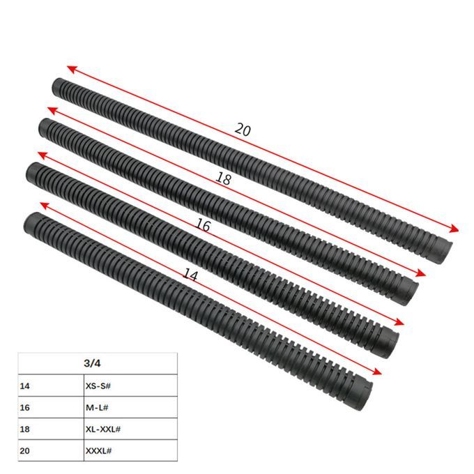 Rubber Diving BCD Hose Corrugated Jacket BC Airway Hoses Backplate