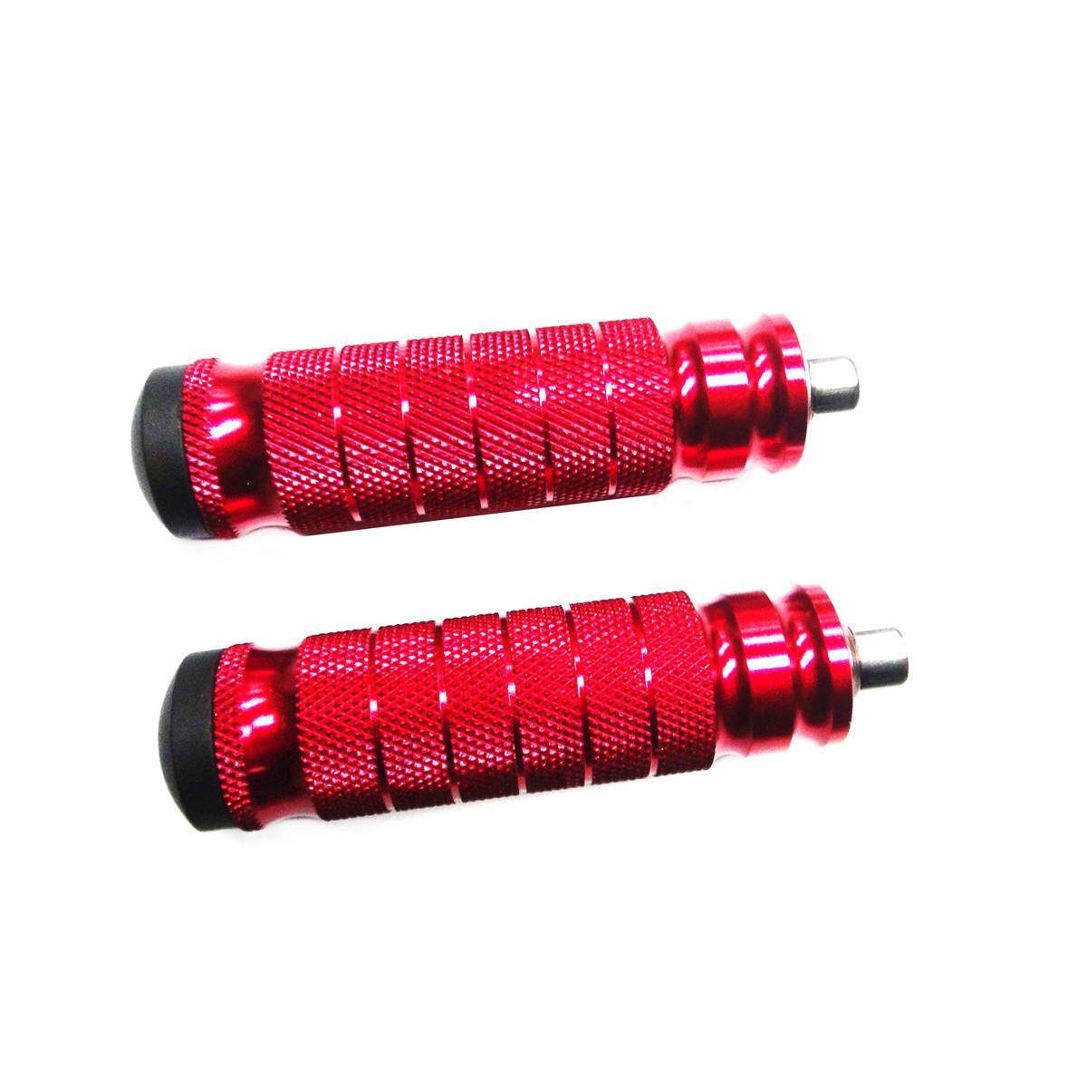 Aluminum Folding Motorcycle Rearset Footrests Footpeg Foot Pegs Pedal Red (red)