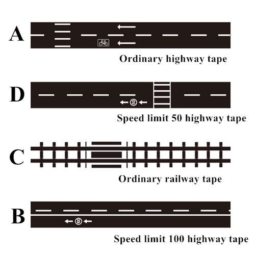 5m Road Traffic Road Tape Kids Toy Car Stickers