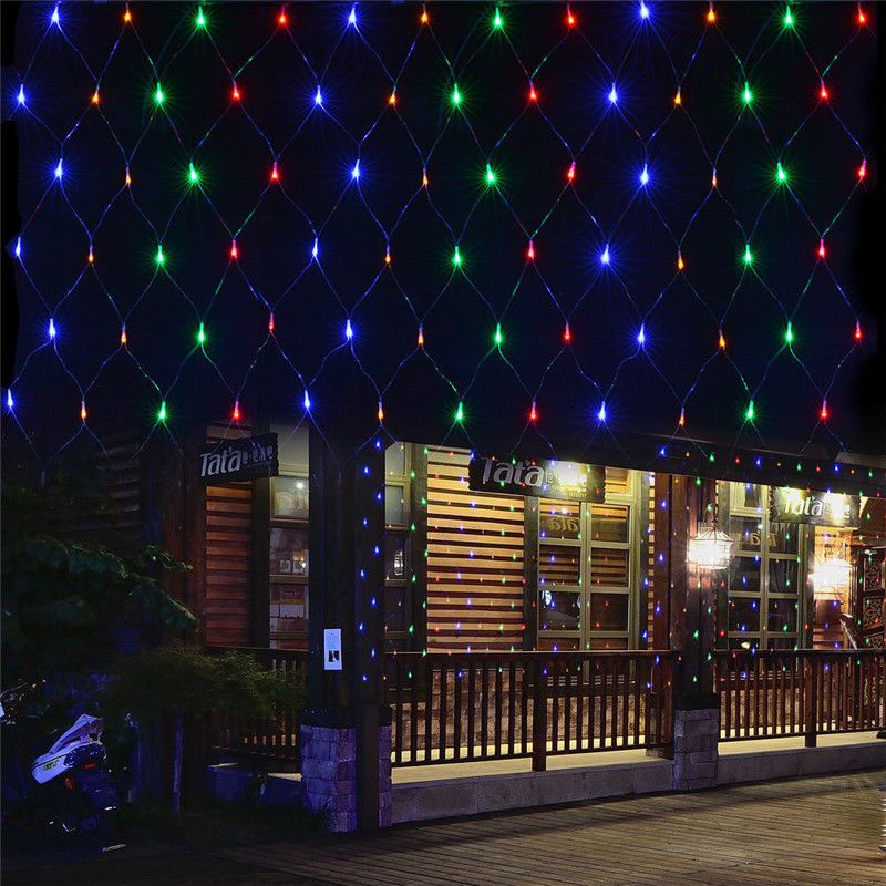 3x2m 1.5mX1.5m Christmas Garlands LED String Christmas Net