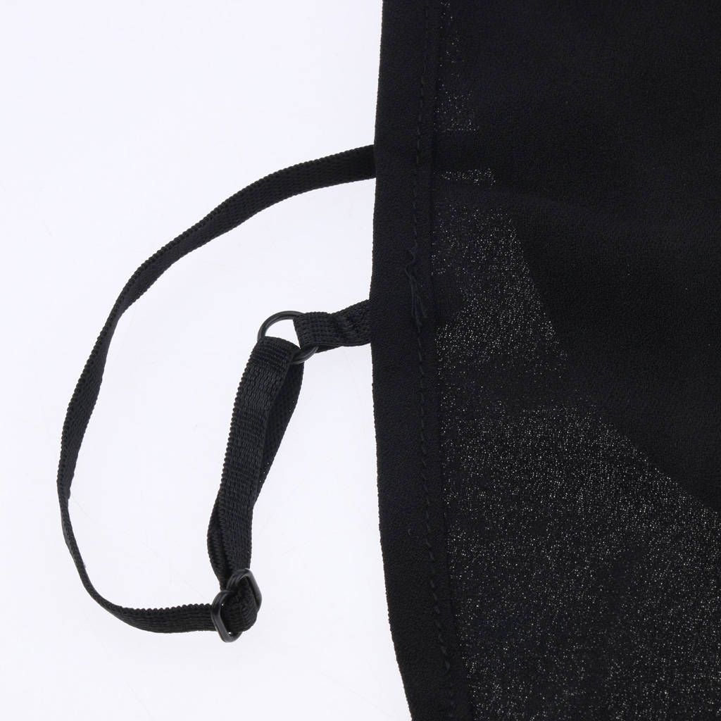 Embroidered Detachable Dickey Collar Blouse Half Shirts False Black