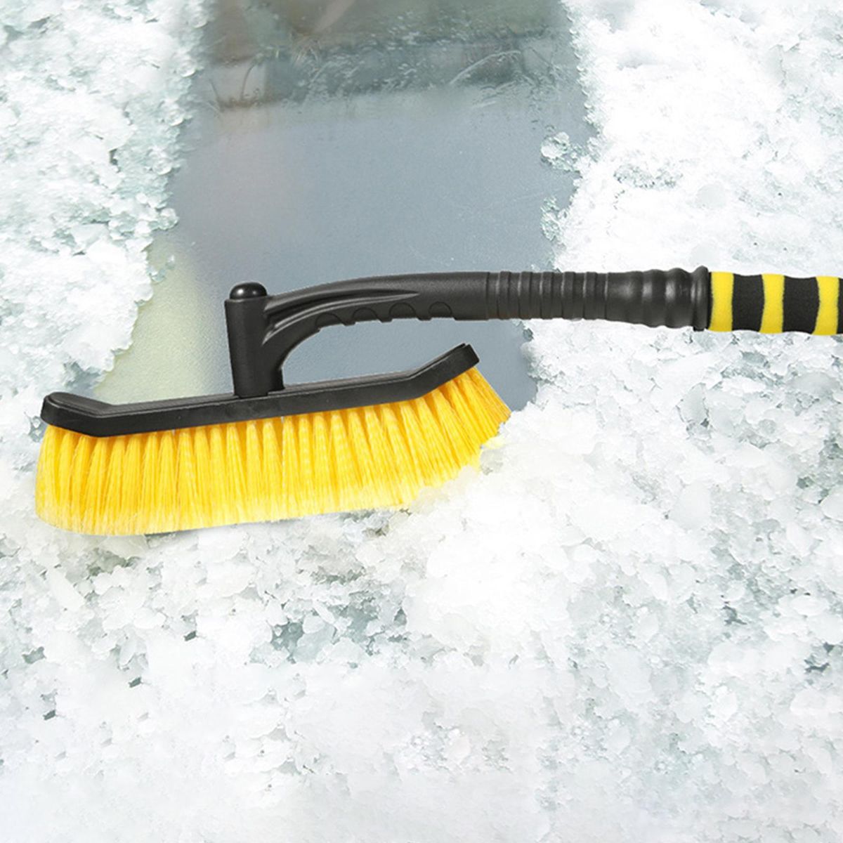 And Ice Scraper Winter Black Yellow