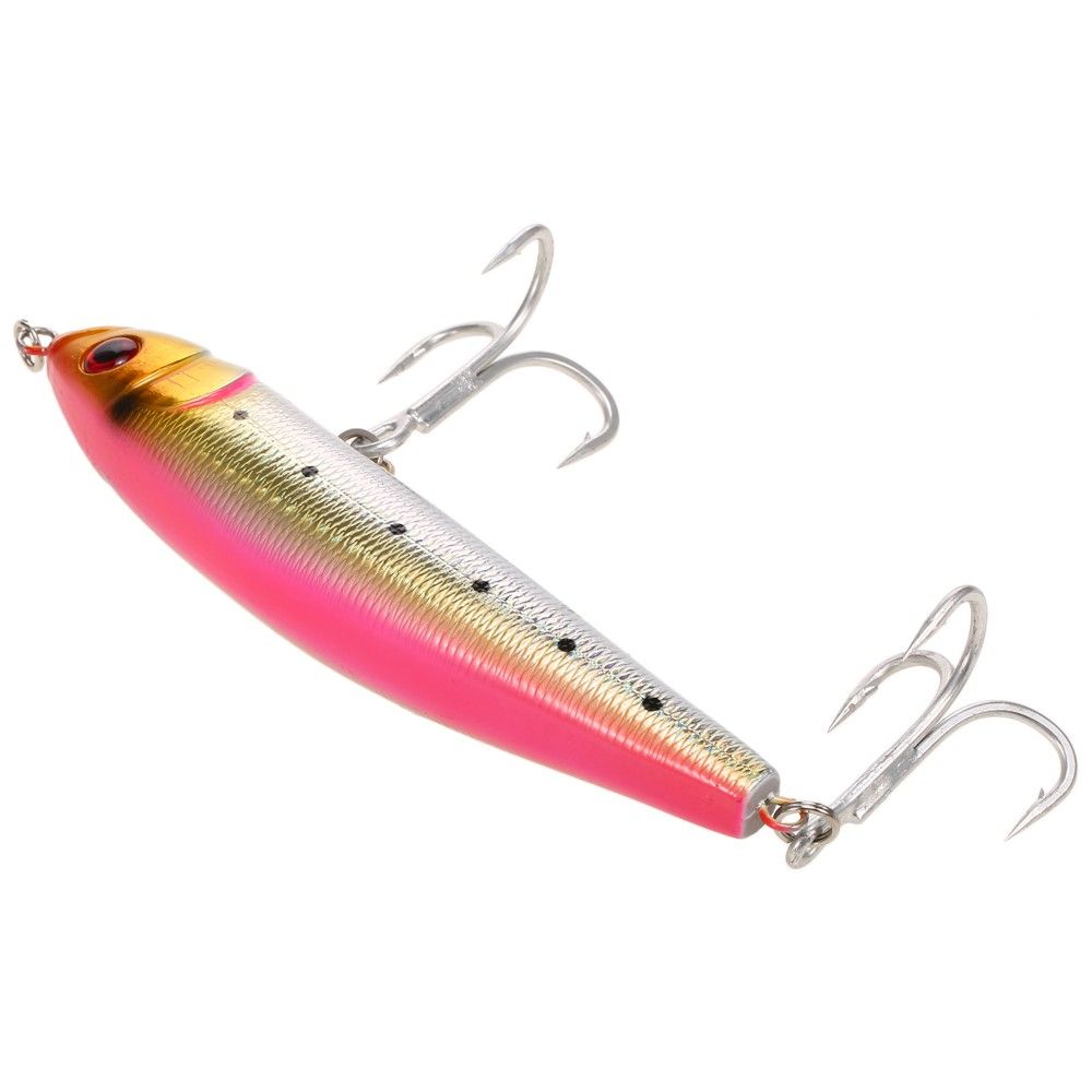 15cm 84g Sinking Pencil Lure Hard Bait Fishing Lure With 2