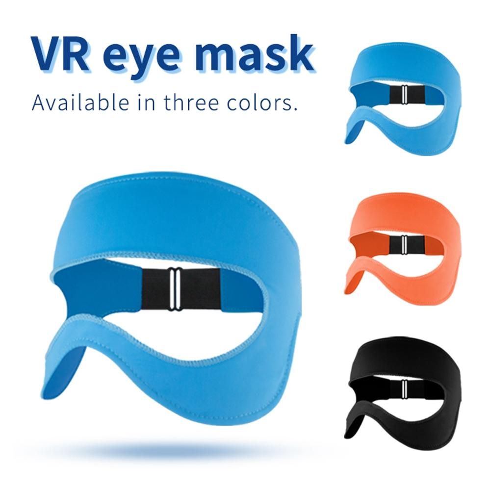 For Oculus Quest 2 VR Glasses Eye Mask Cover Breathable Sweat Band Virtual Reality Headset for Quest 2 HTC Vive-Blue